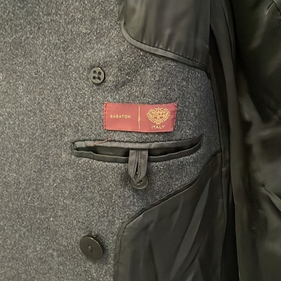 Aritzia Babaton - Wool Pea Coat Jacket - Dark Charcoal - medium - Picture 6 of 16